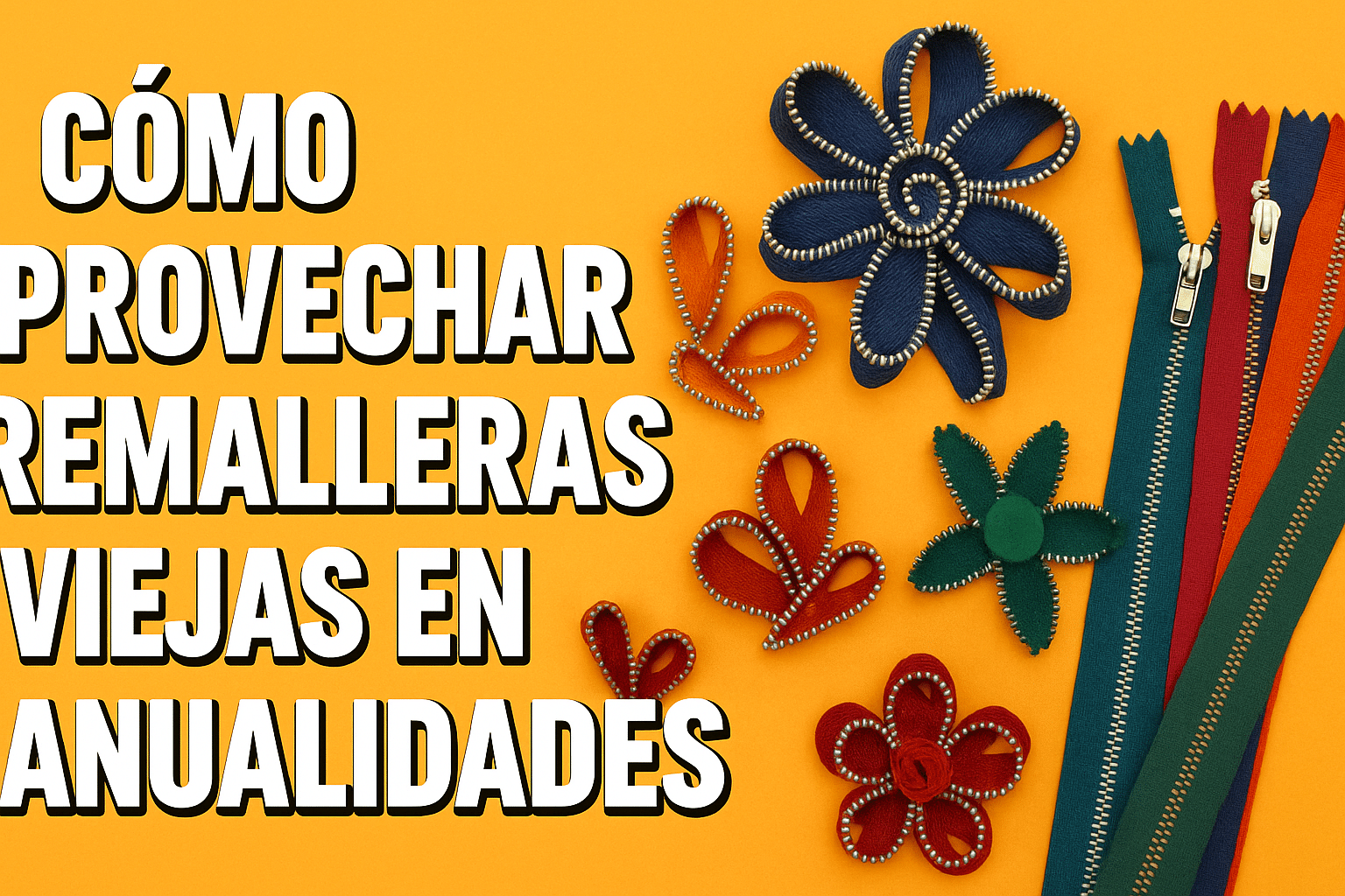 C&oacute;mo aprovechar cremalleras viejas en manualidades