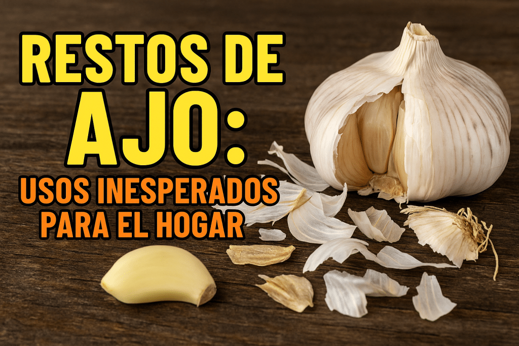 Restos de ajo: usos inesperados para el hogar