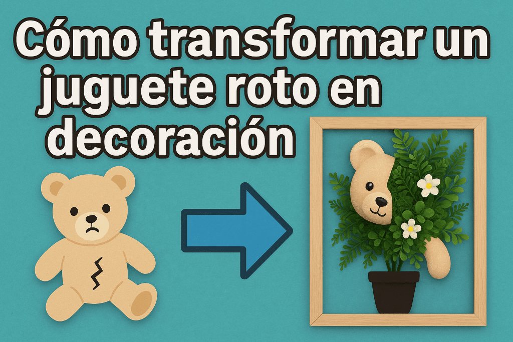 Cómo transformar un juguete roto en decoración