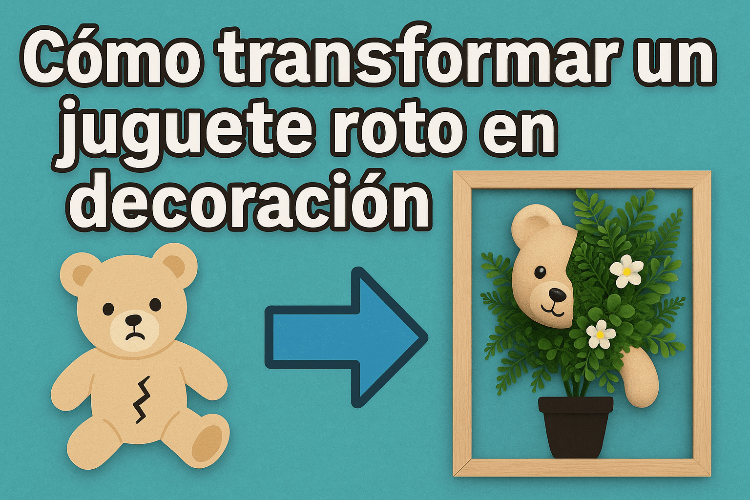C&oacute;mo transformar un juguete roto en decoraci&oacute;n