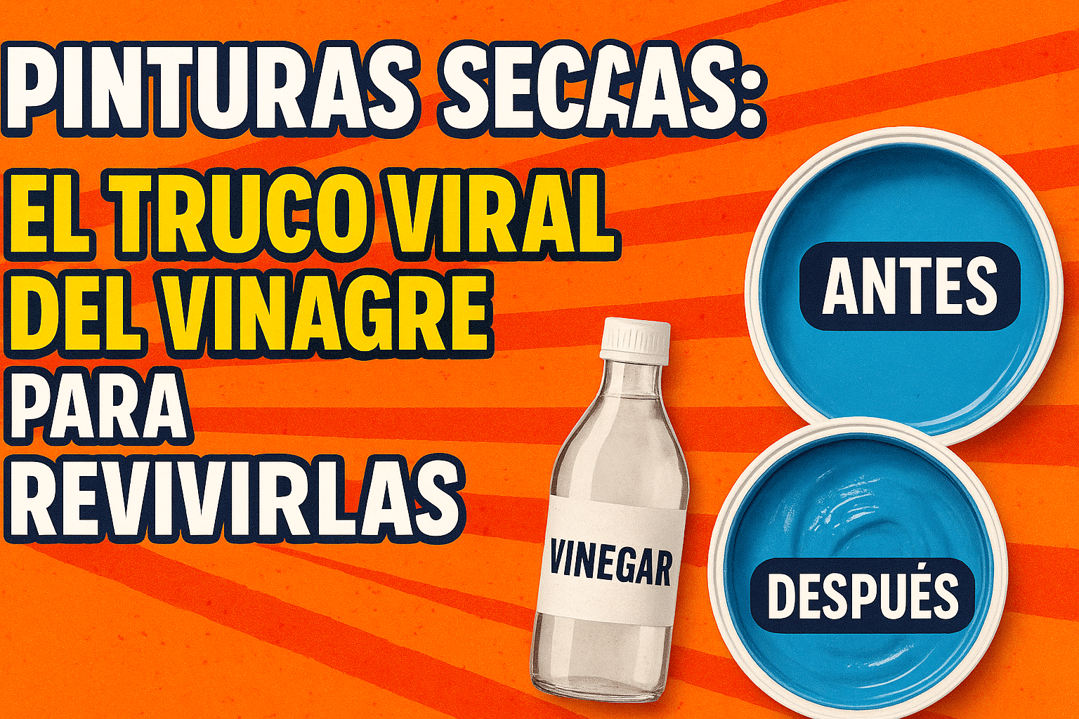 Pinturas secas: cómo revivirlas con vinagre