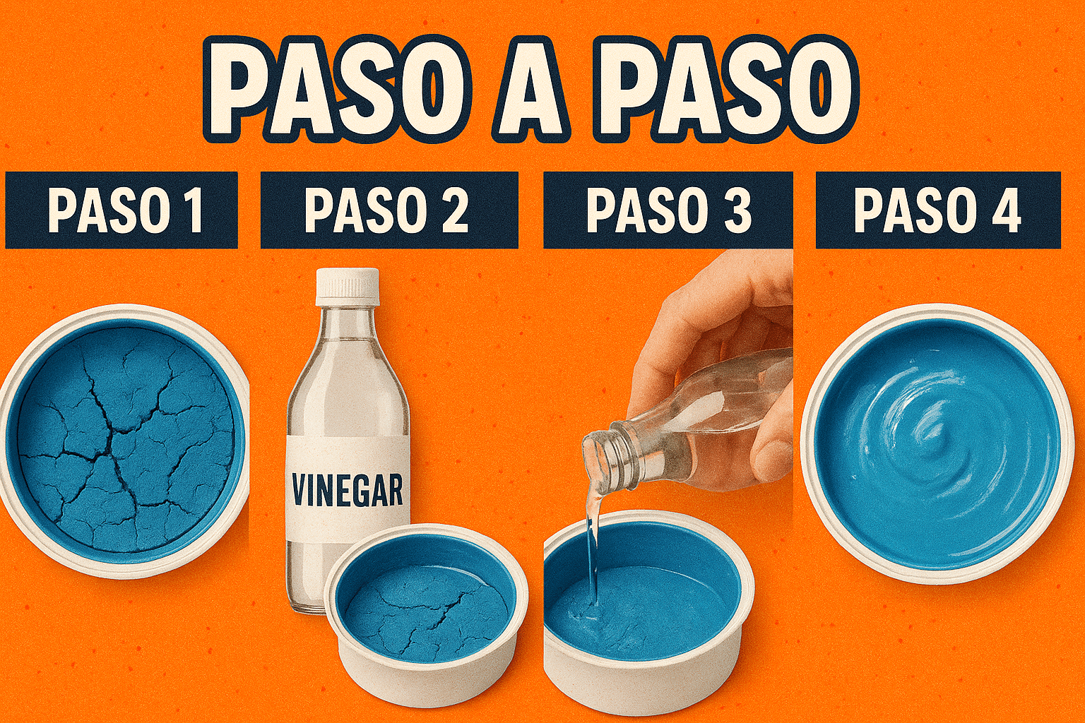 Pinturas secas: cómo revivirlas con vinagre