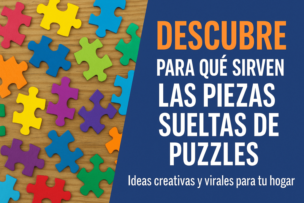 Piezas sueltas de puzzles: para qué sirven