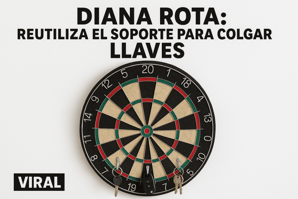 Diana rota: reutiliza el soporte para colgar llaves
