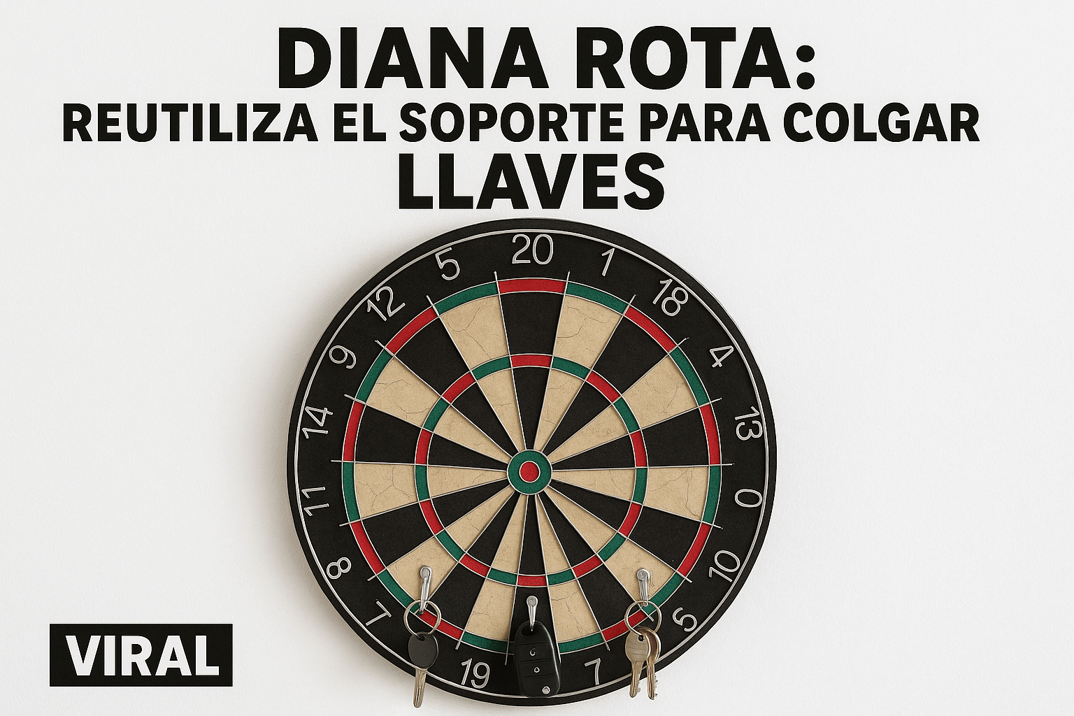 Diana rota: reutiliza el soporte para colgar llaves