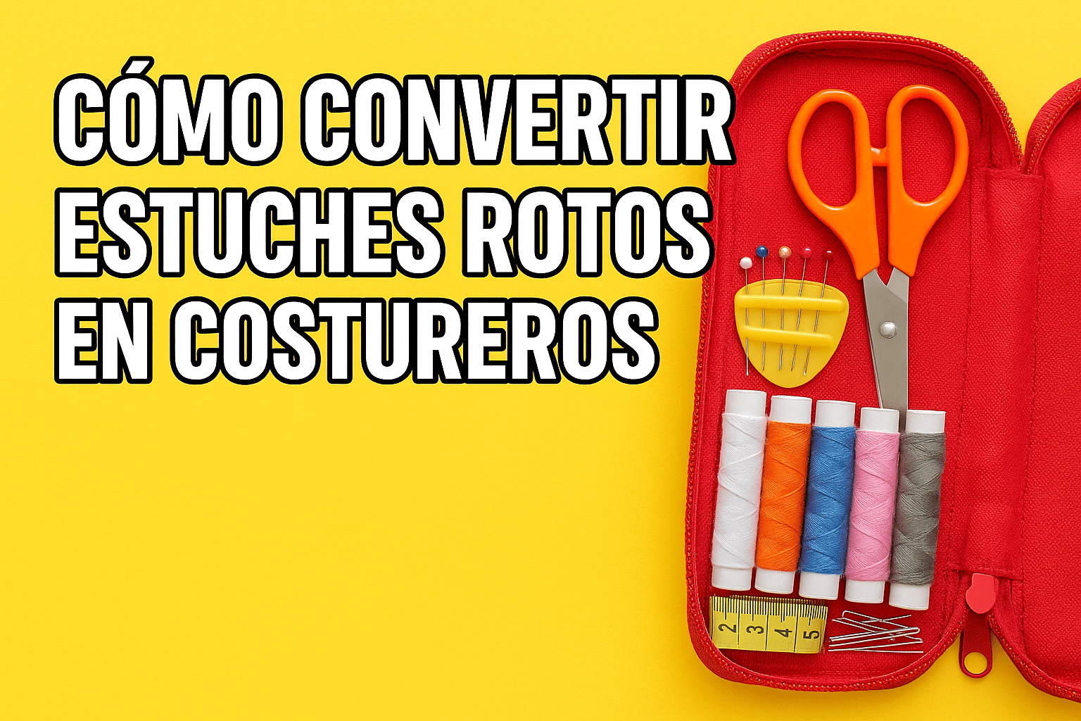C&oacute;mo convertir estuches rotos en costureros