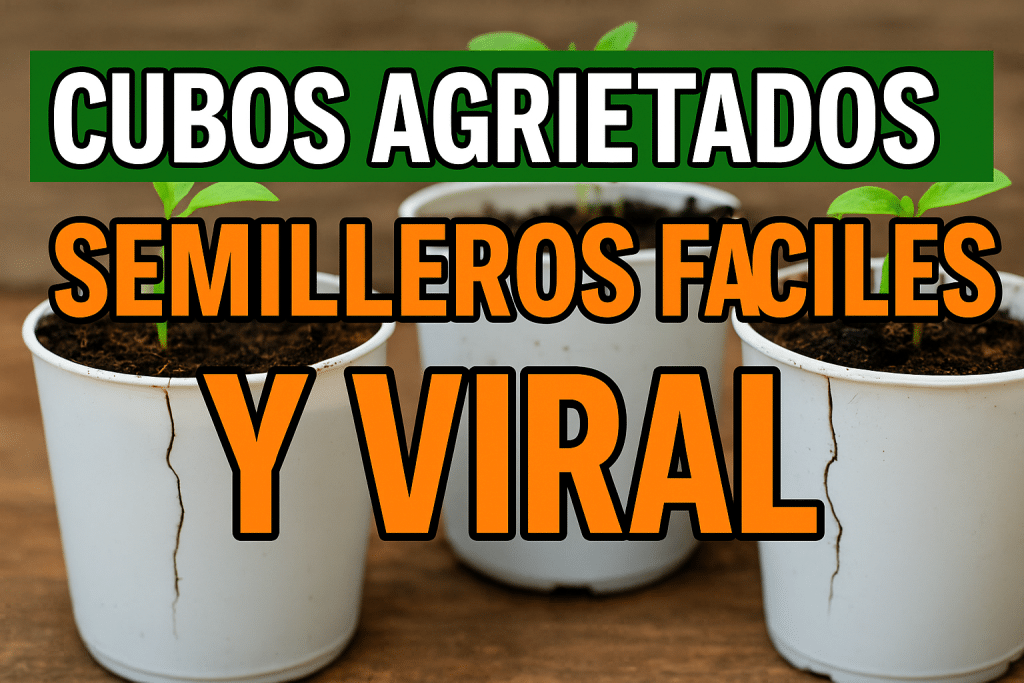 Cubos agrietados: ideas para crear semilleros