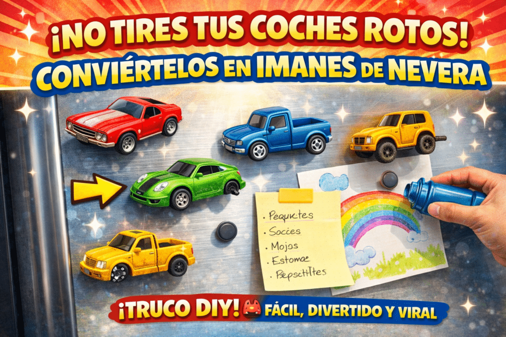 Coches rotos: conviértelos en imanes de nevera