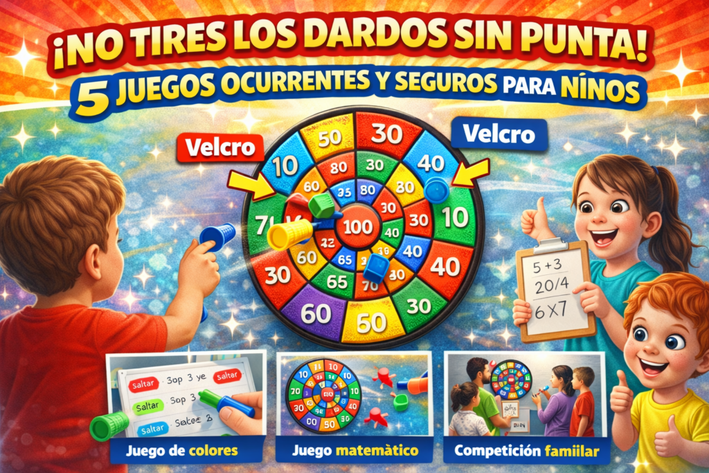 Dardos sin punta: actividades seguras